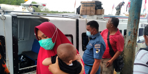 Kedatangan Speedboat Sri Rupat indah Tujuan Dumai - Tanjung Medang dengan jumlah penumpang 15 Orang