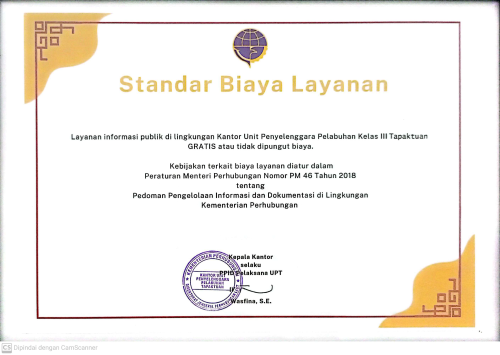 Standar Biaya Pelayanan